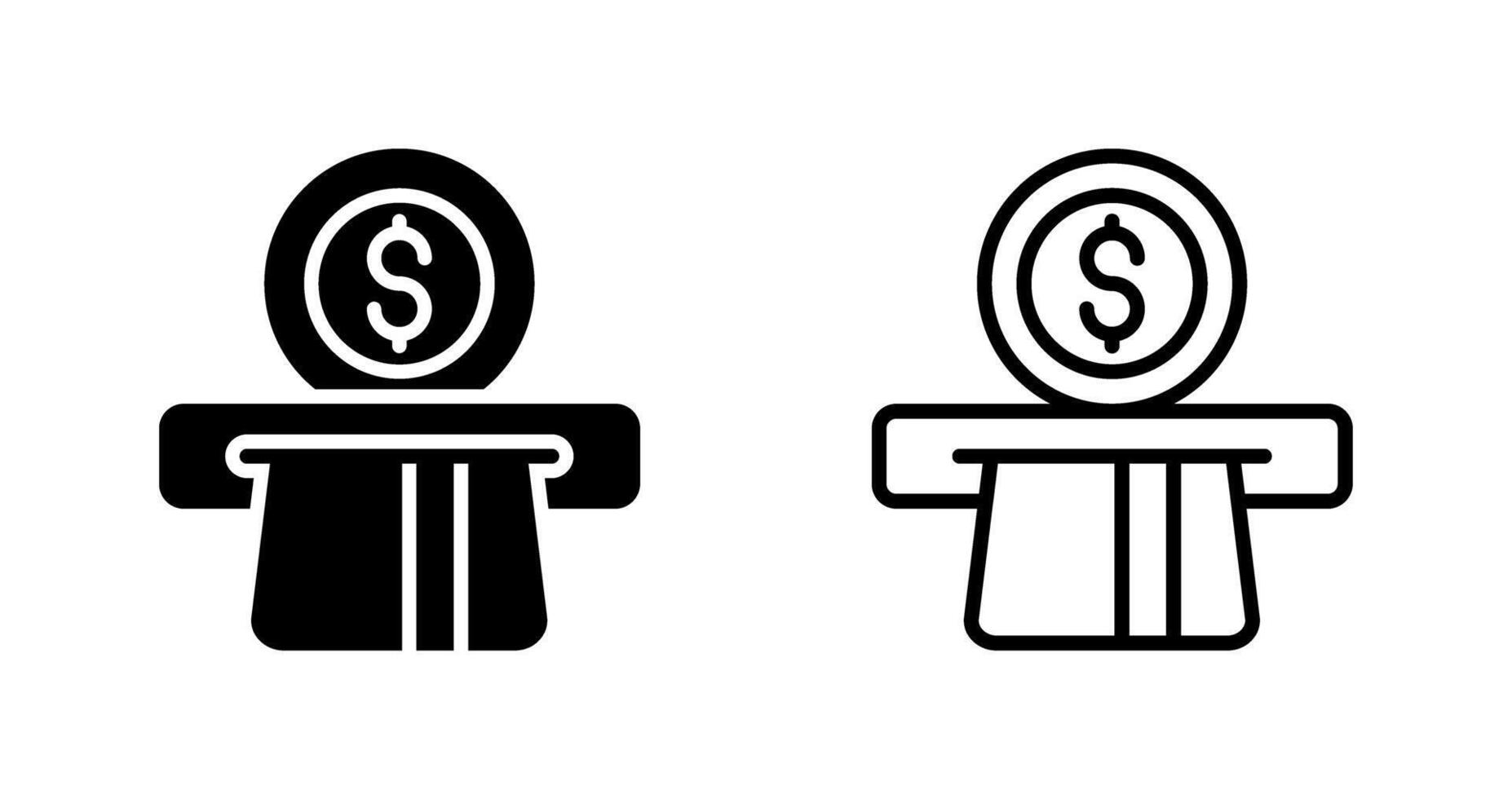 Automated Teller Machine Vector Icon