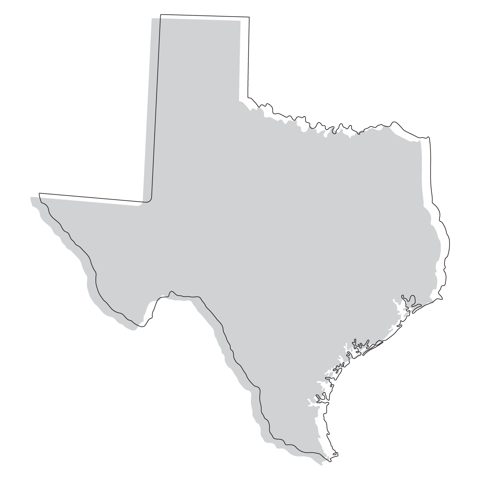 Texas state map map of the u s state of texas 39148655 png