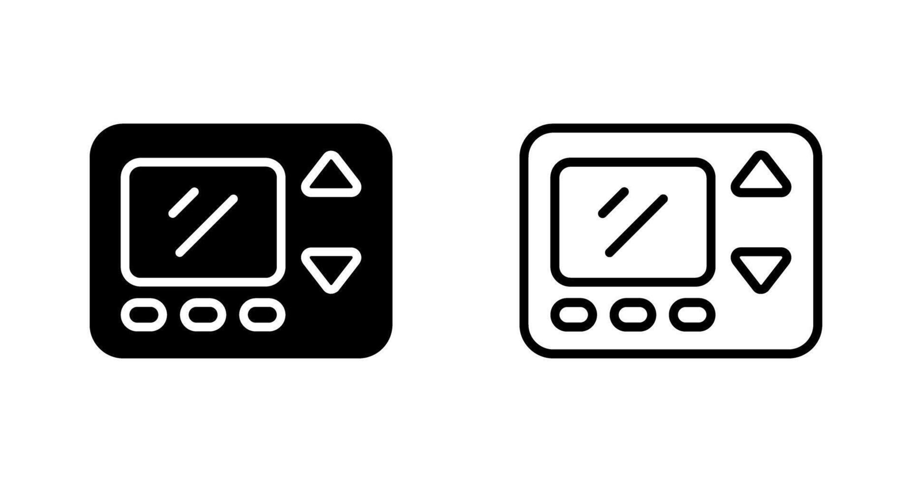 Smart Thermostat Vector Icon