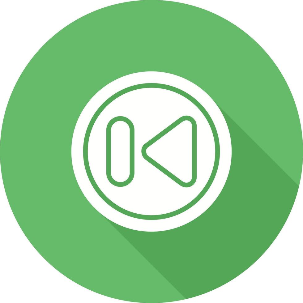 Previous Track Button Vector Icon