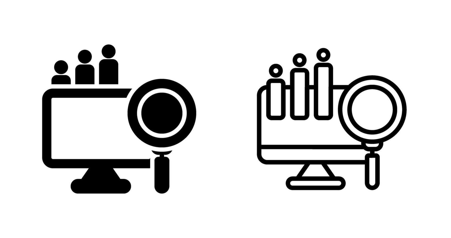 Big Data Analytics Vector Icon