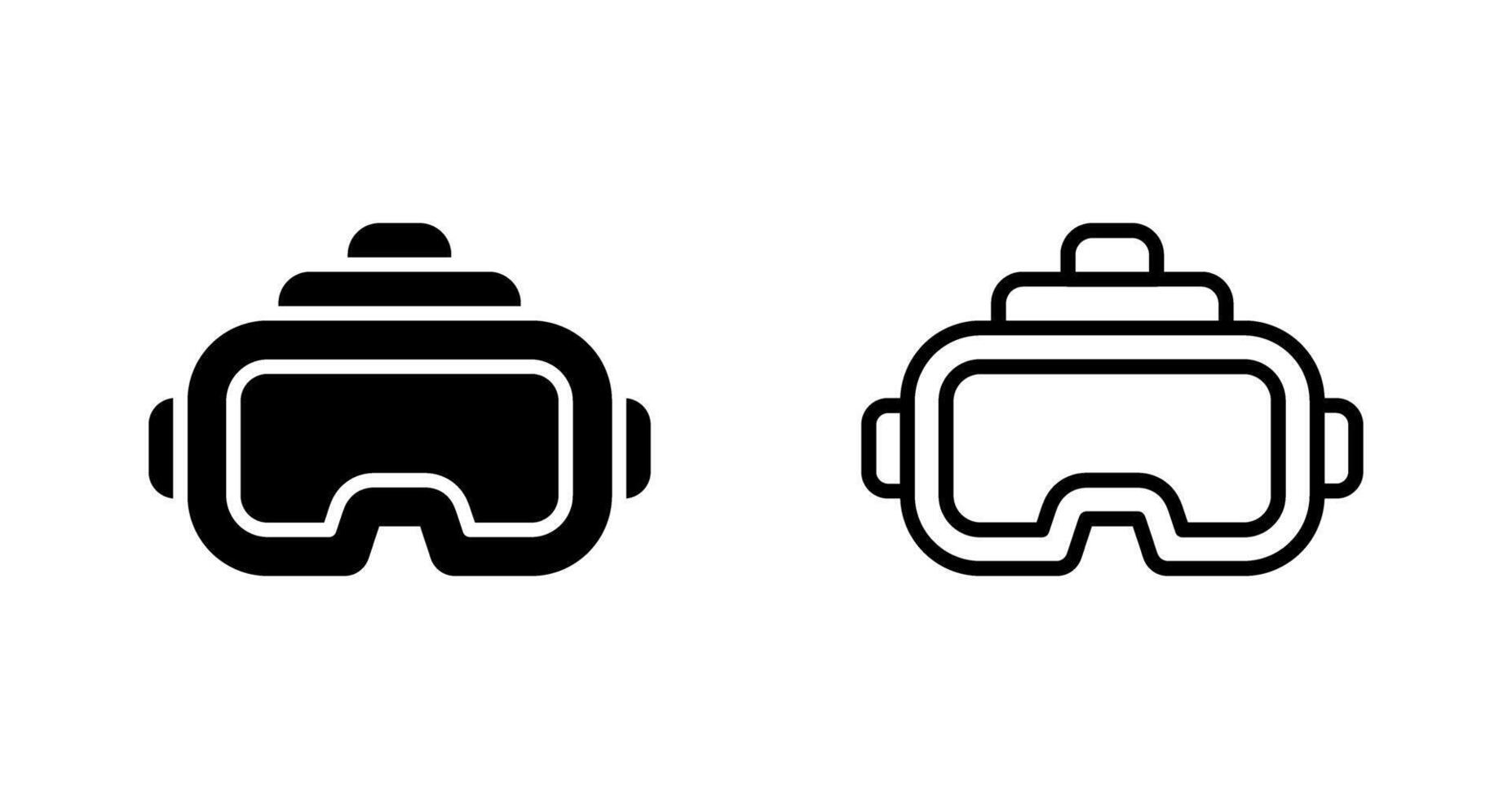 virtual realidad auriculares vector icono