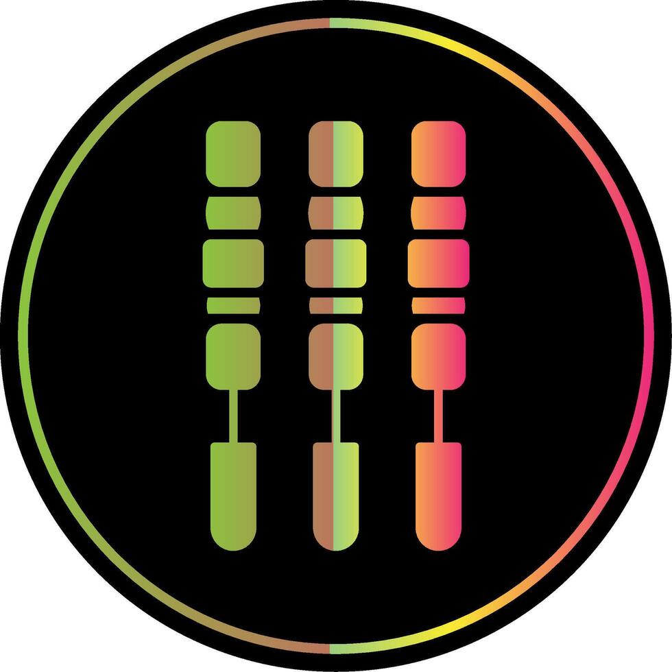 BBQ Stick Glyph Due Color Icon vector