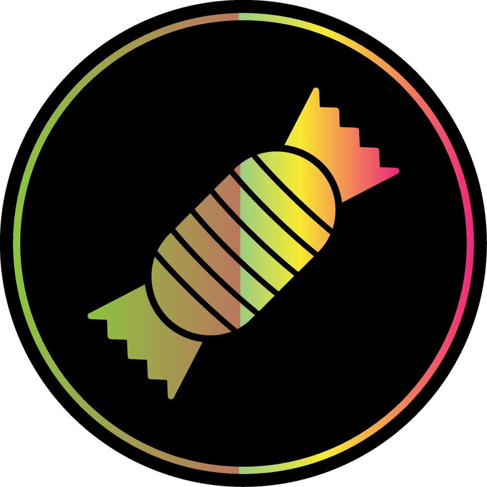 Toffee Glyph Due Color Icon vector