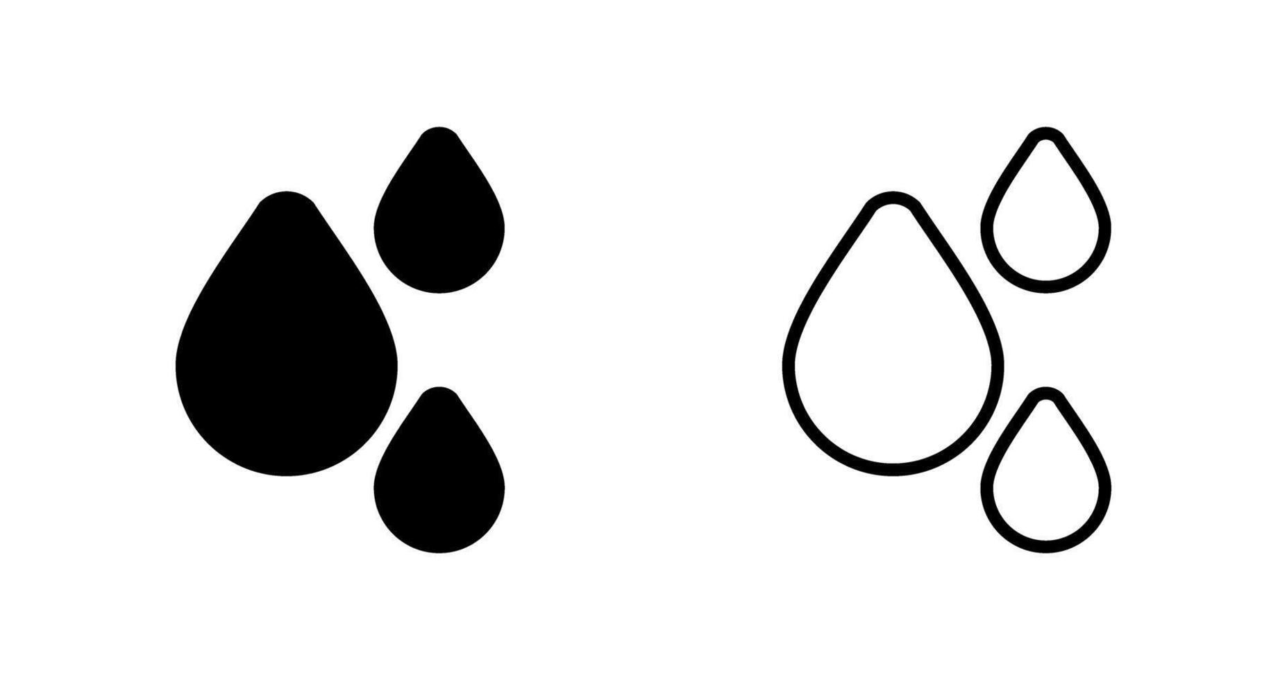 Raindrop Vector Icon