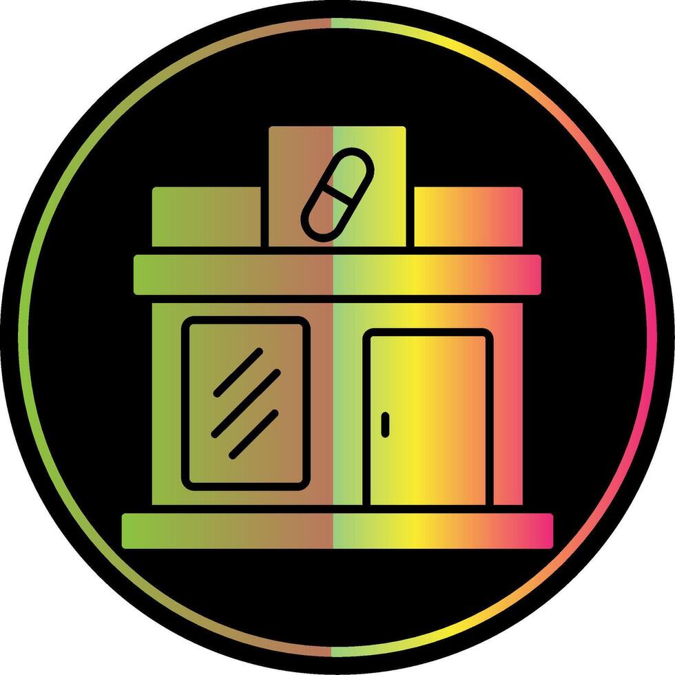 Pharmacy Glyph Due Color Icon vector