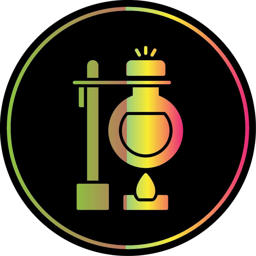 Volumetric Glyph Due Color Icon vector