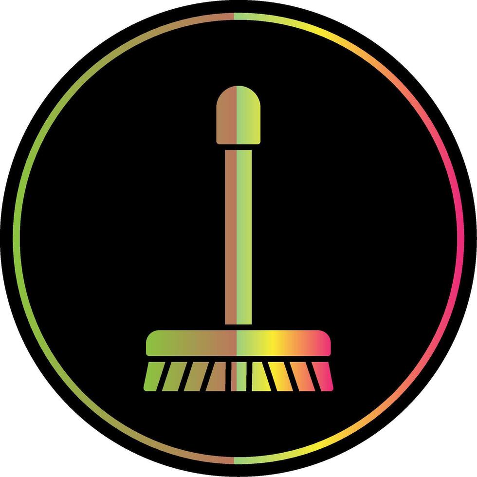Mop Glyph Due Color Icon vector