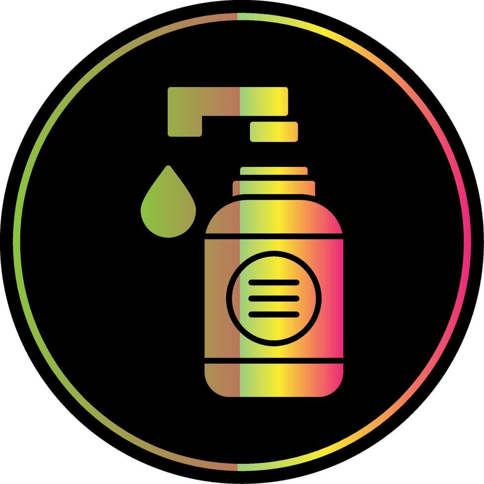 Hand Soap Glyph Due Color Icon vector