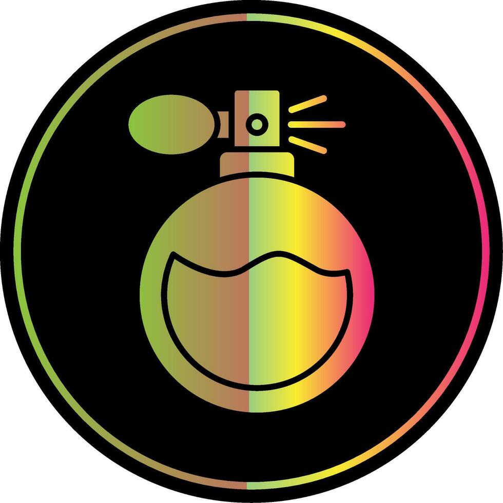 Perfume Glyph Due Color Icon vector