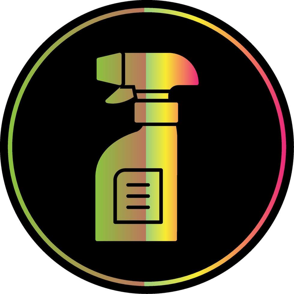 Cleaning Spray Glyph Due Color Icon vector