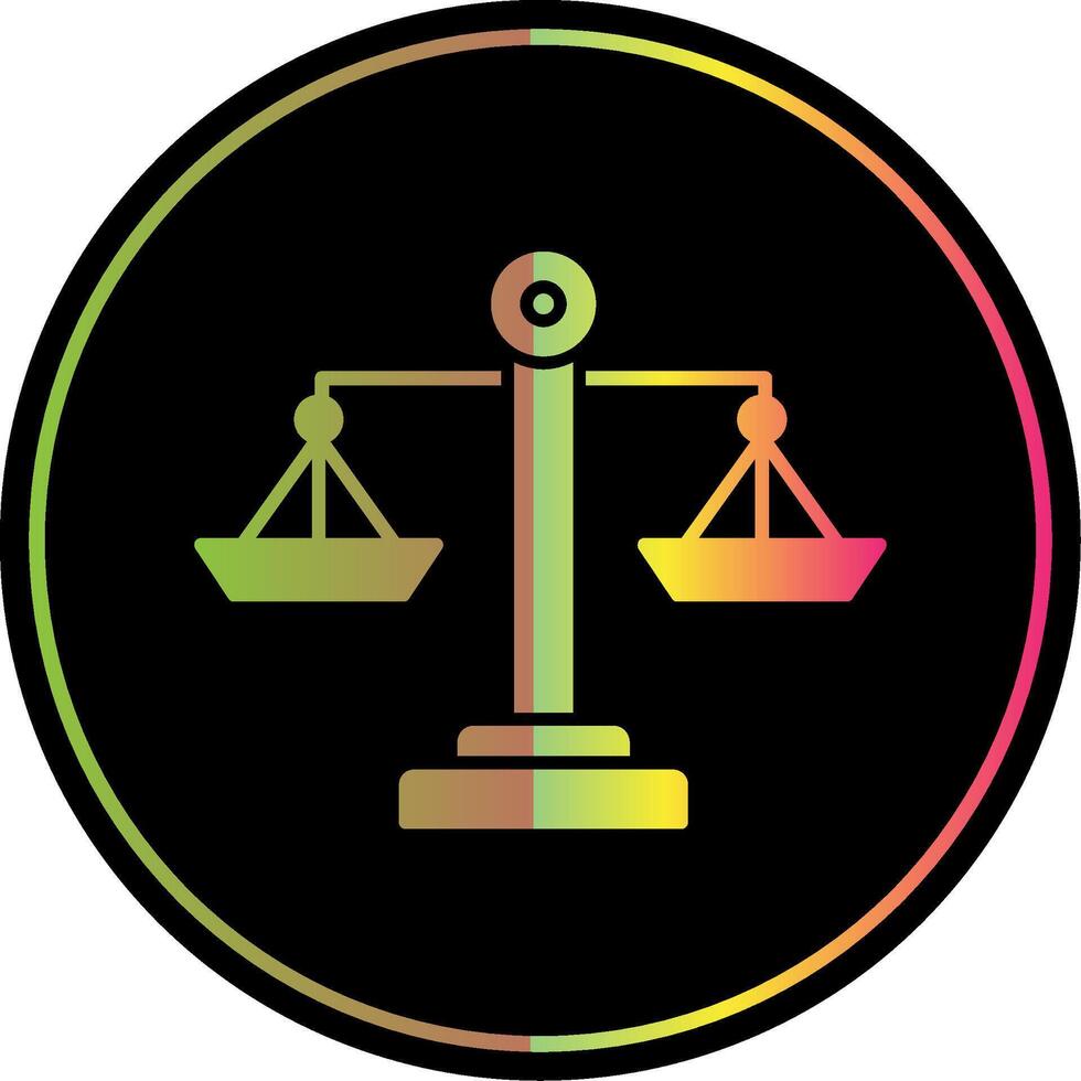 Balance Glyph Due Color Icon vector