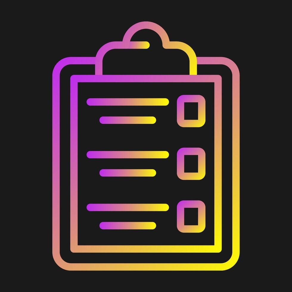 Clipboard Vector Icon