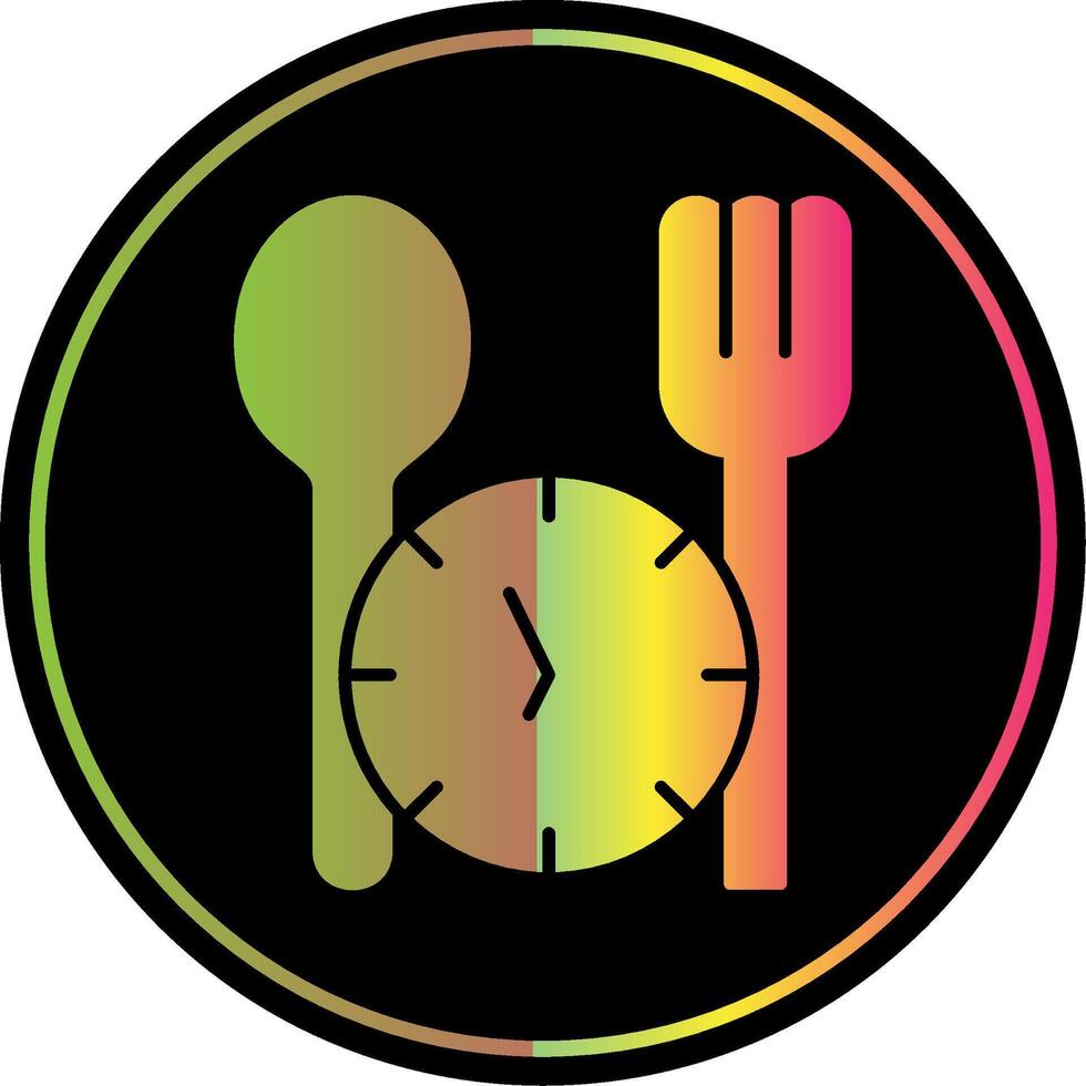 Fasting Glyph Due Color Icon vector