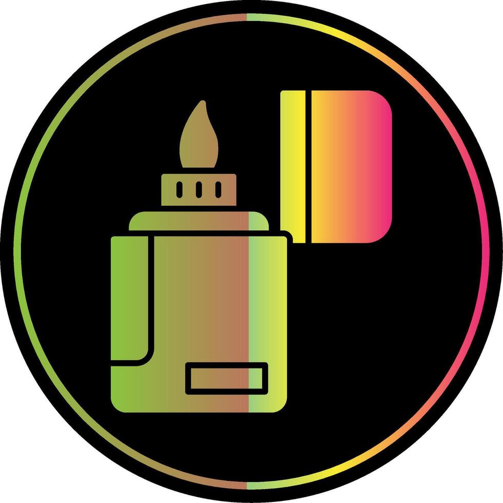 Lighter Glyph Due Color Icon vector