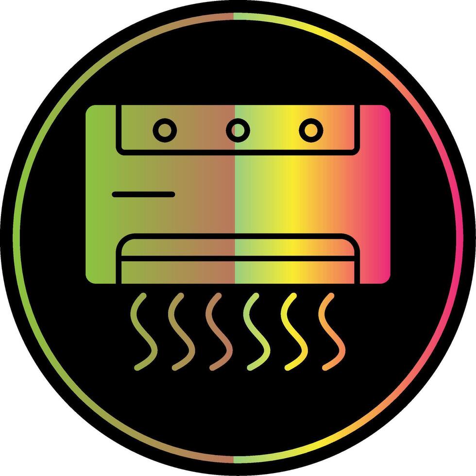 Air Conditioner Glyph Due Color Icon vector