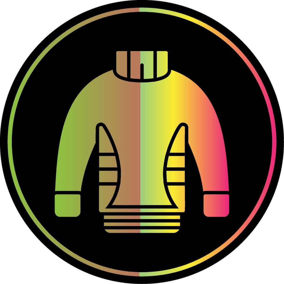 Sweater Glyph Due Color Icon vector