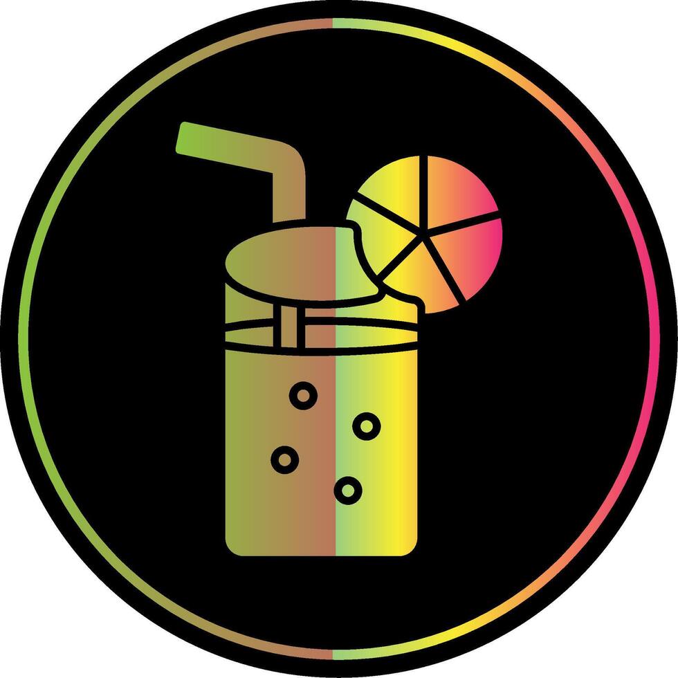 Lemonade Glyph Due Color Icon vector