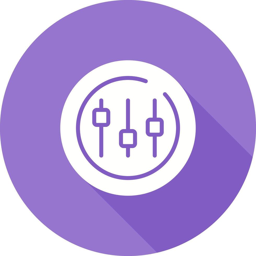Music Equalizer Circle Vector Icon