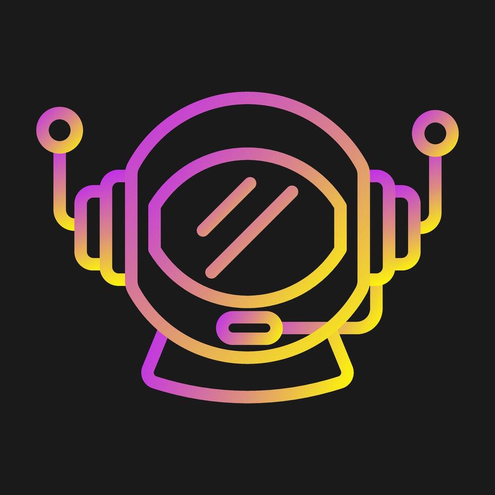 Astronaut Helmet Vector Icon