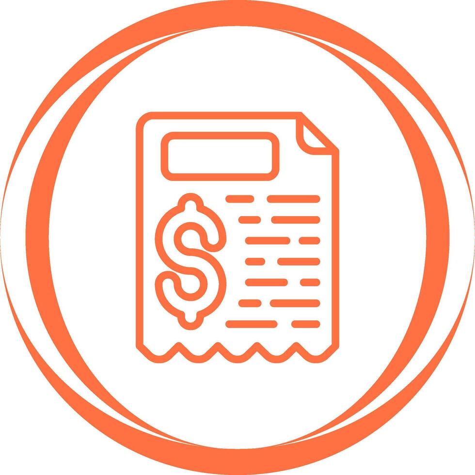 Receipt Vector Icon