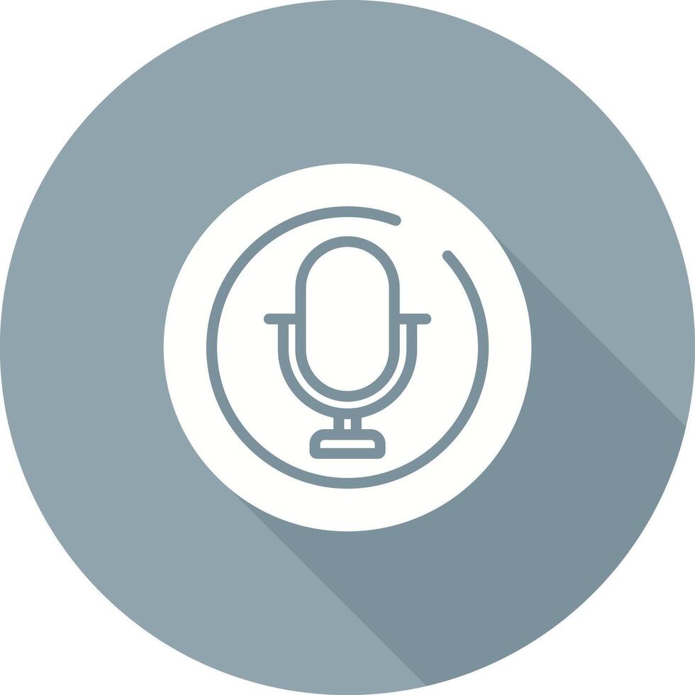 Microphone Circle Vector Icon