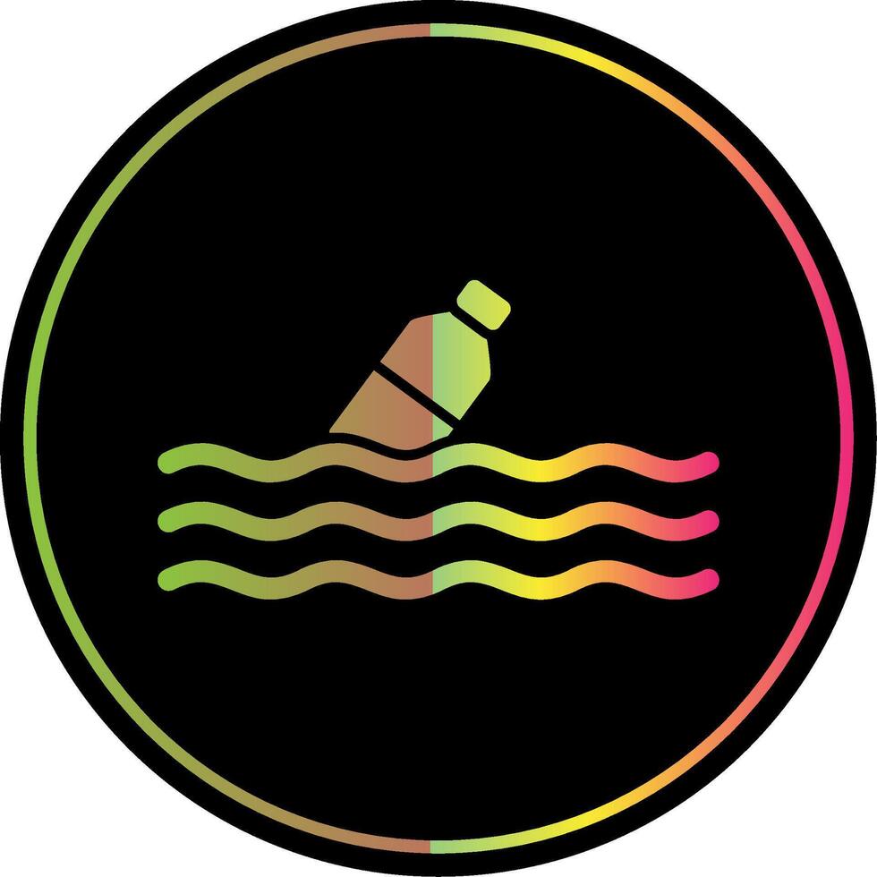 Floating Glyph Due Color Icon vector