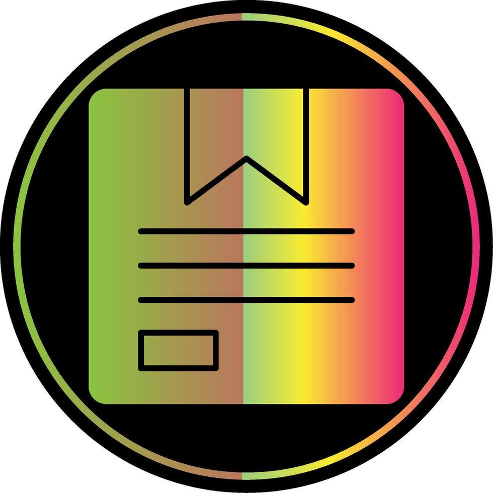 Product Glyph Due Color Icon vector