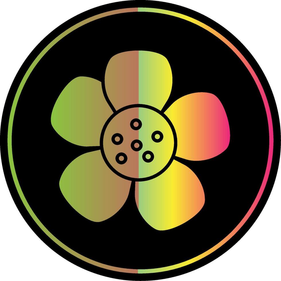 Nasturtium Glyph Due Color Icon vector