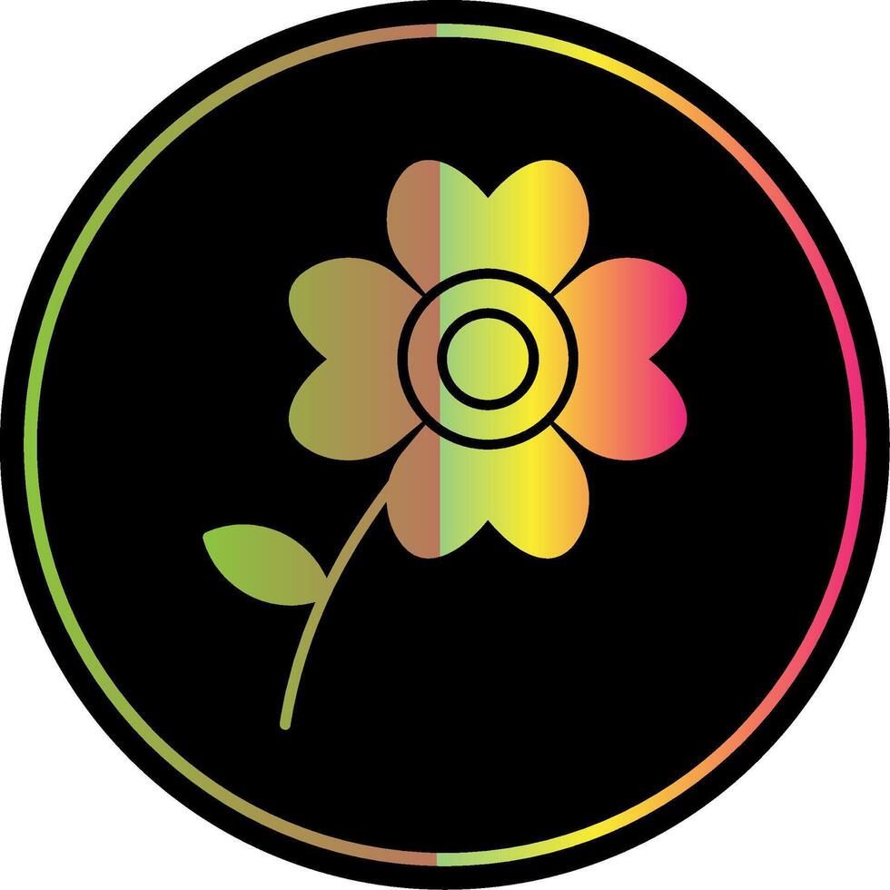 Geranium Glyph Due Color Icon vector