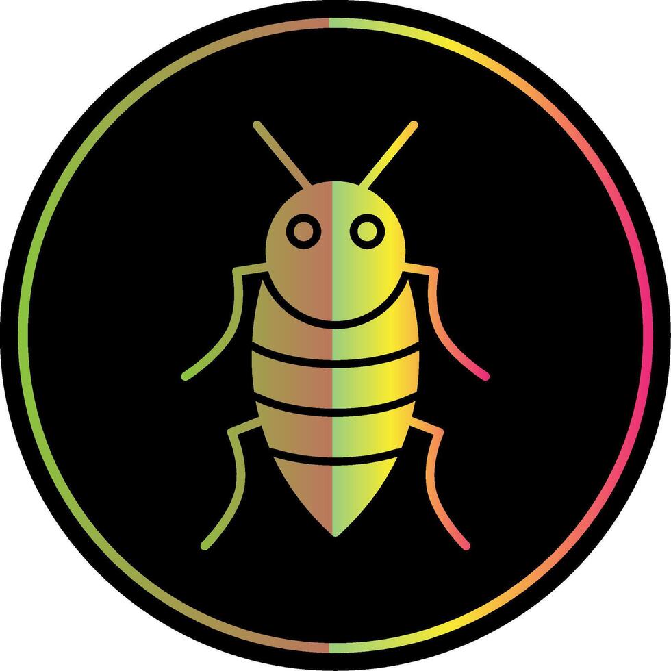 Insect Glyph Due Color Icon vector