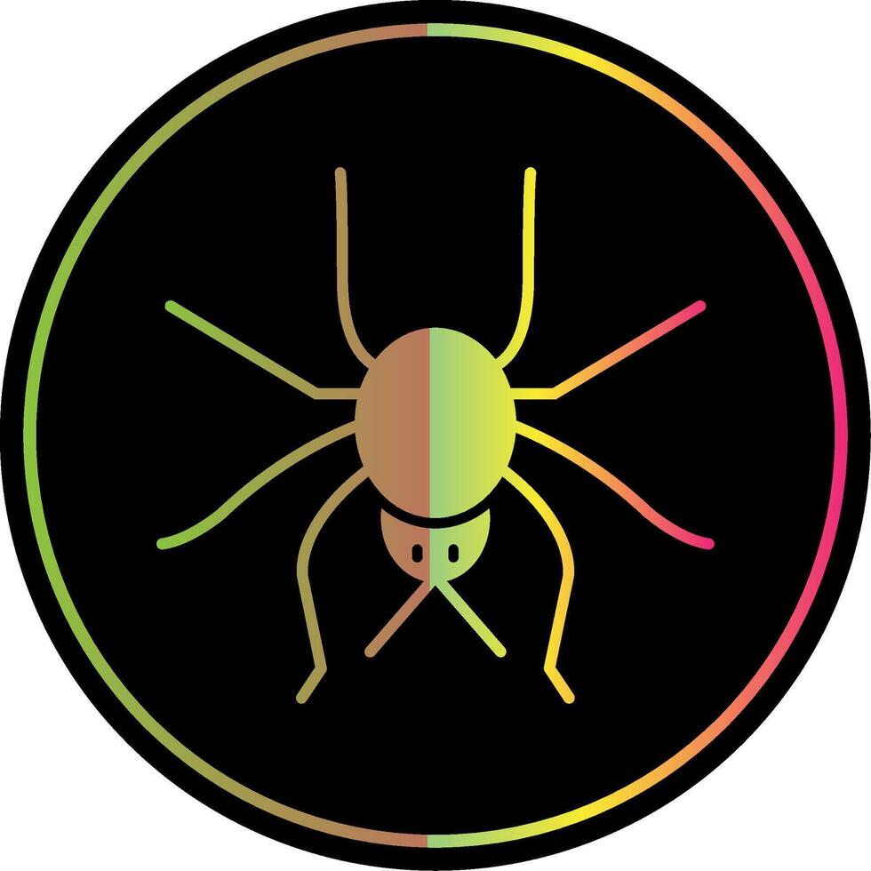 Spider Glyph Due Color Icon vector