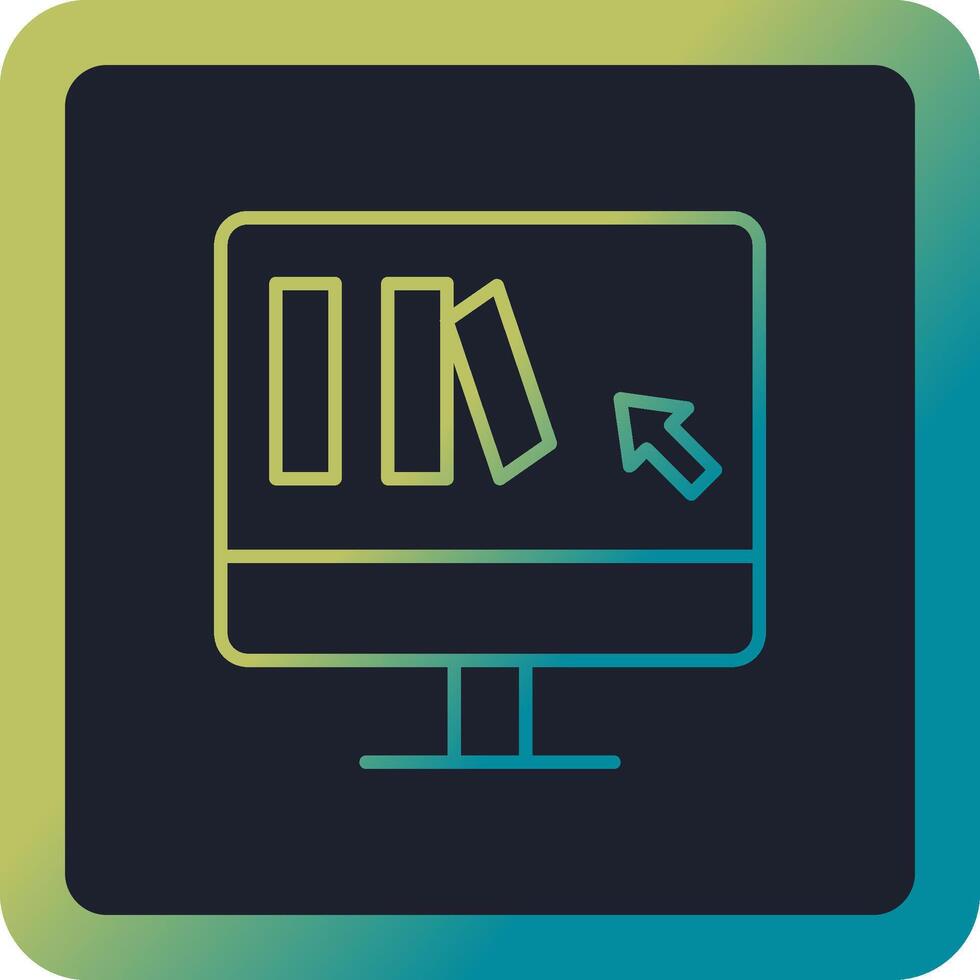 Online Book purchase Vector Icon