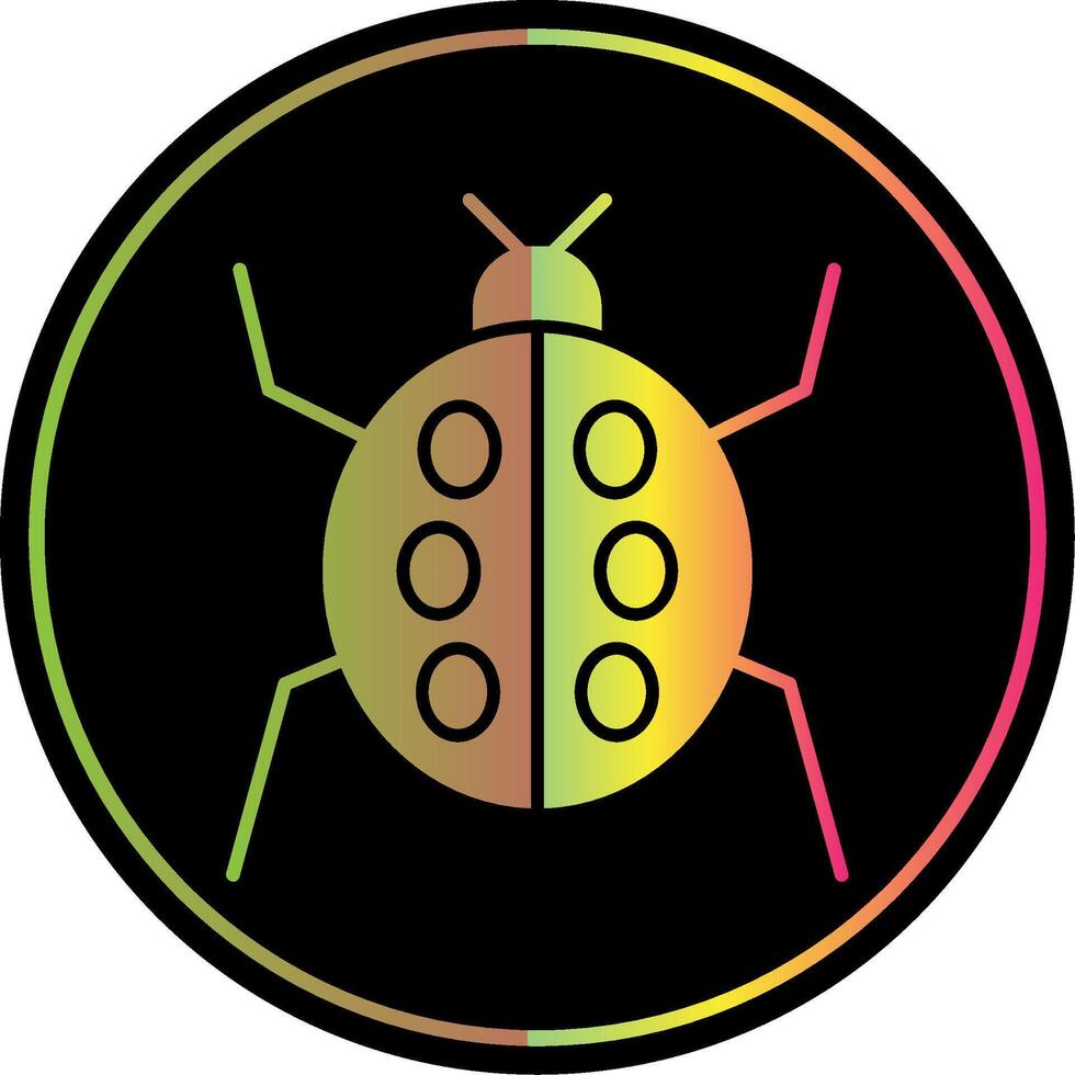 Insect Glyph Due Color Icon vector