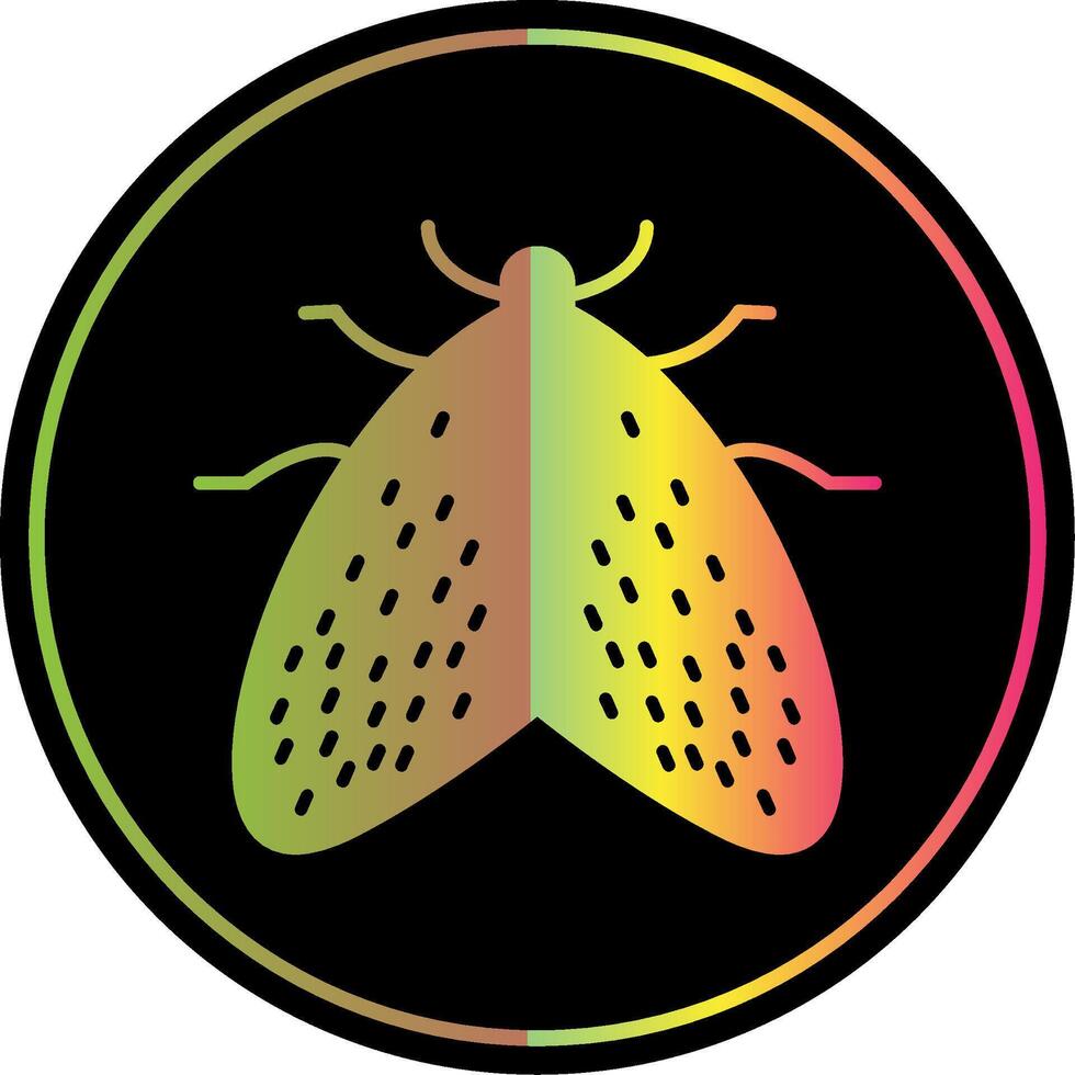 Insect Glyph Due Color Icon vector