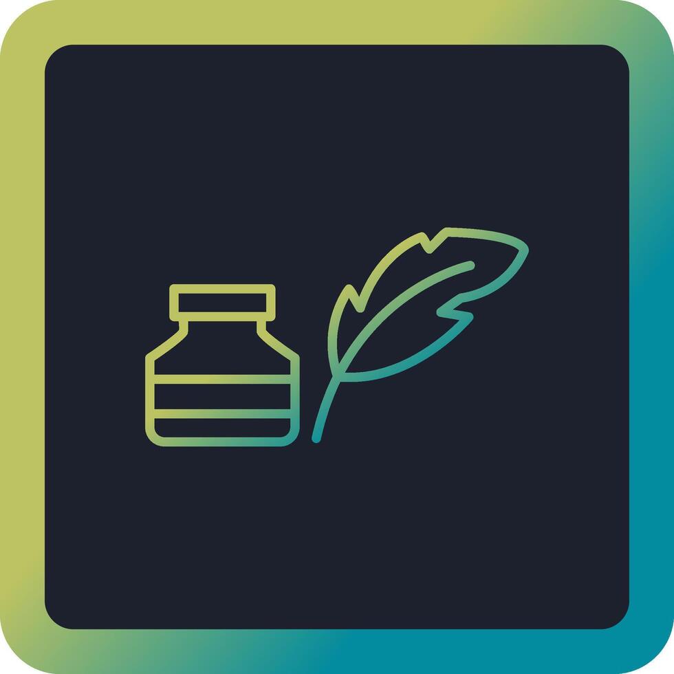 Quill And Ink Vector Icon