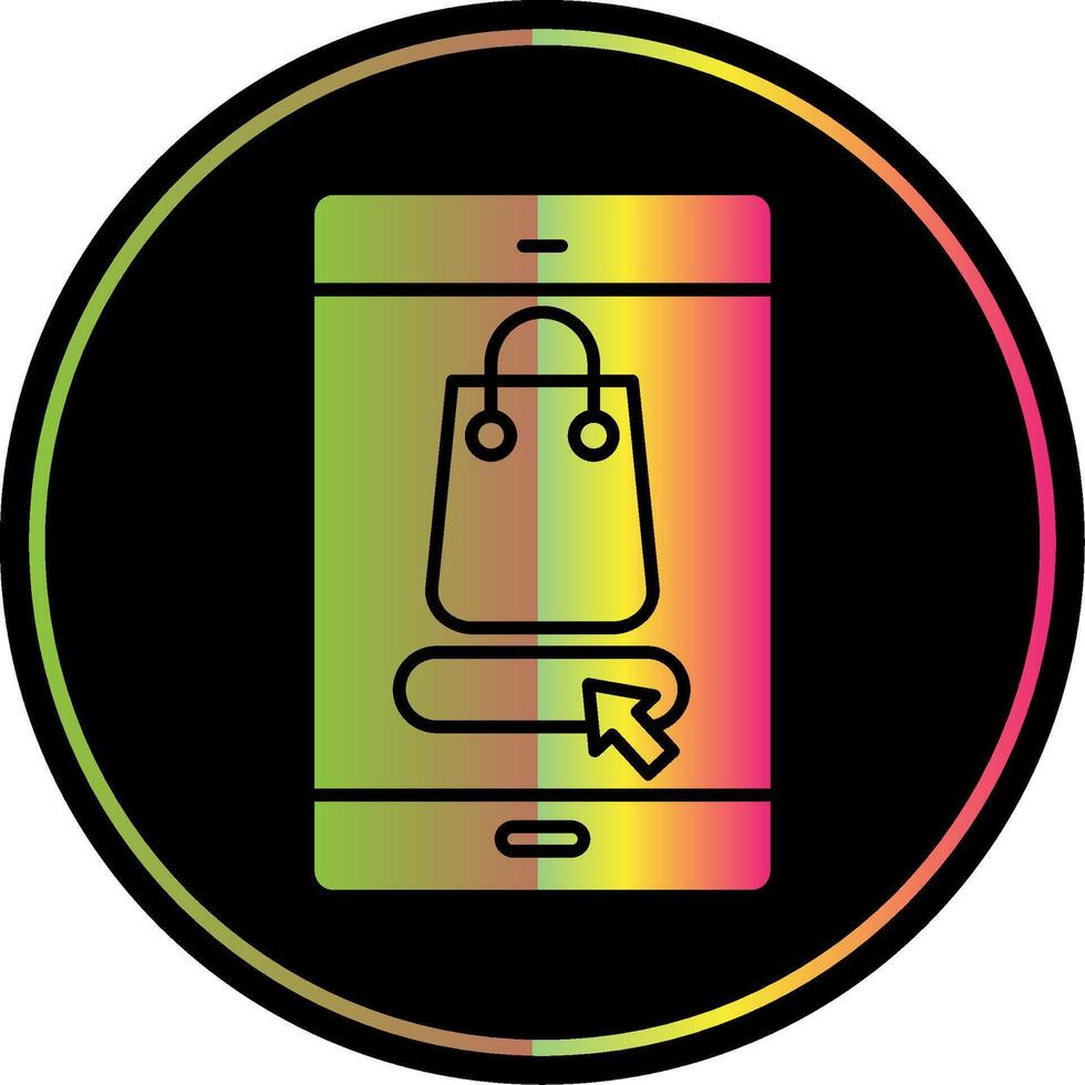 Ecommerce Glyph Due Color Icon vector