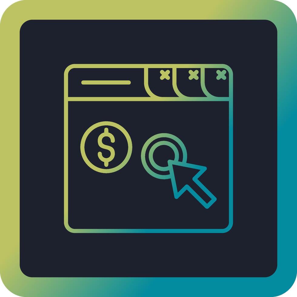 Pay Per Click Vector Icon