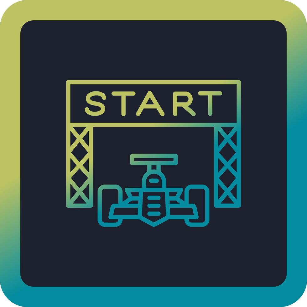 Starting Race  Vector Icon