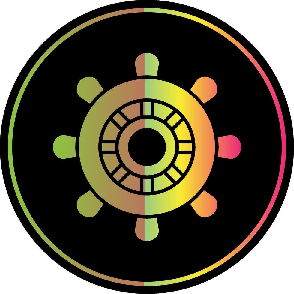 Helm Glyph Due Color Icon vector