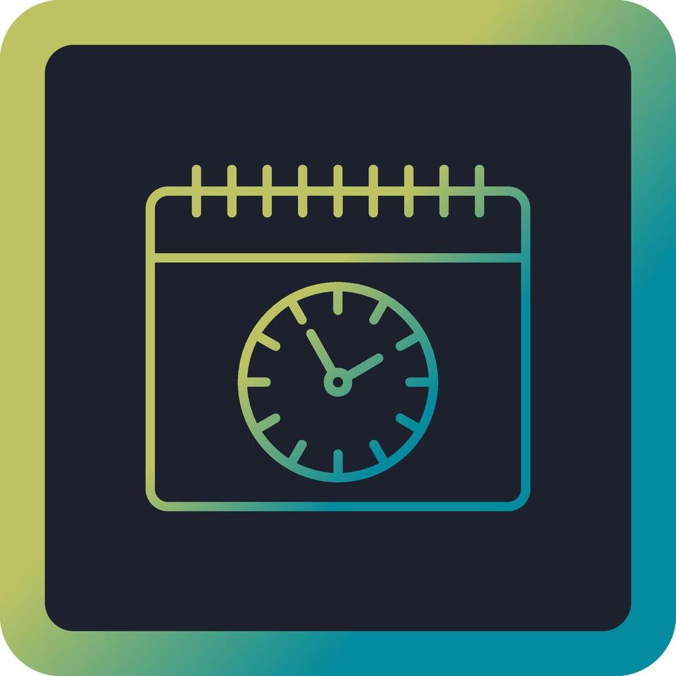 icono de vector de horario