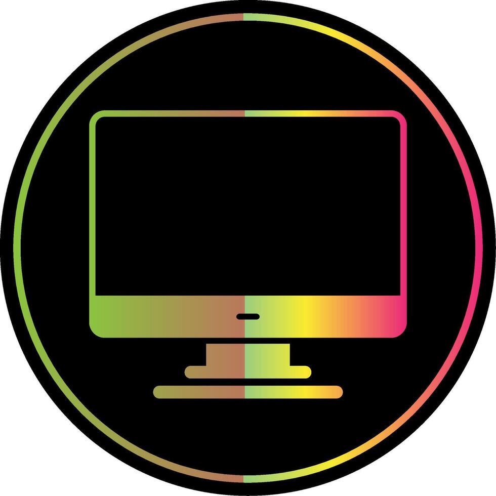 Personal computer Glyph Due Color Icon vector