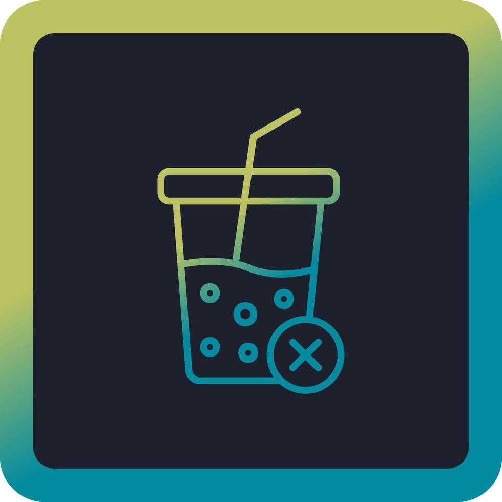 No Soft Drink Vector Icon