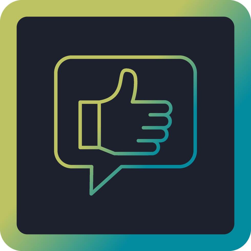 Thumbs Up Vector Icon