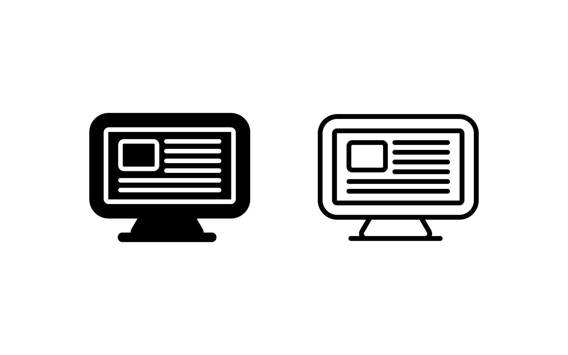 Computer Vector Icon 39152522 Vector Art at Vecteezy
