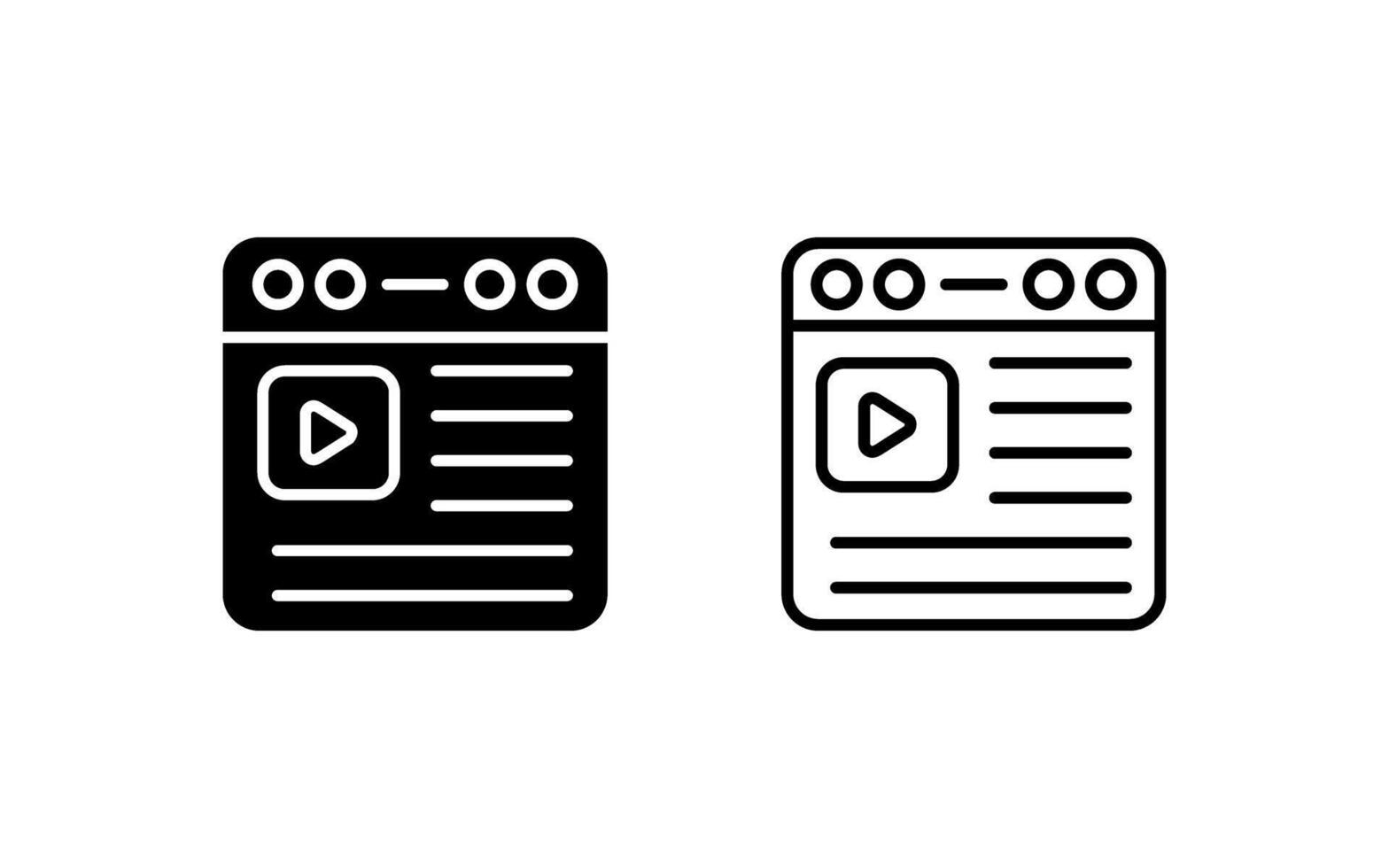 Video Vector Icon