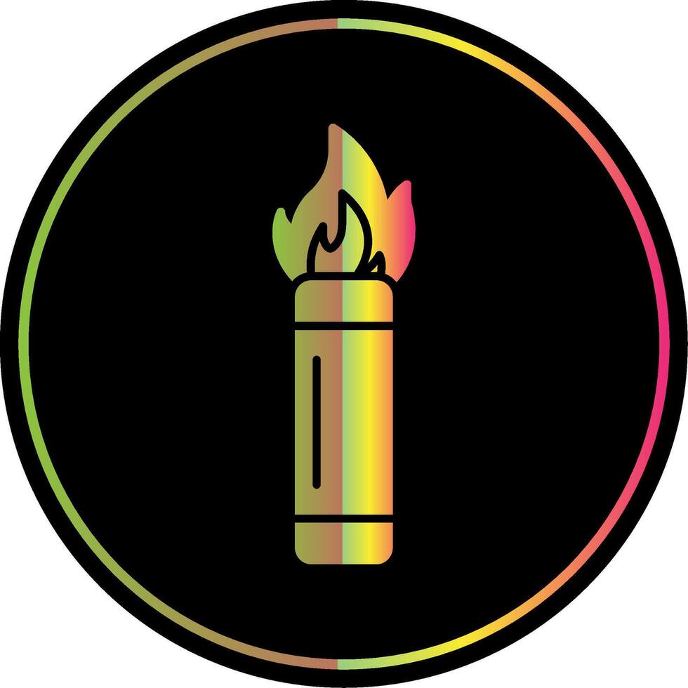Flare Glyph Due Color Icon vector