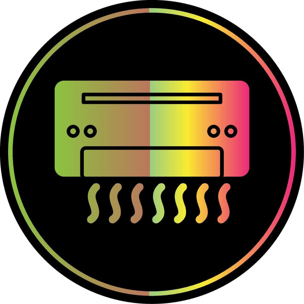 Air Conditioner Glyph Due Color Icon vector