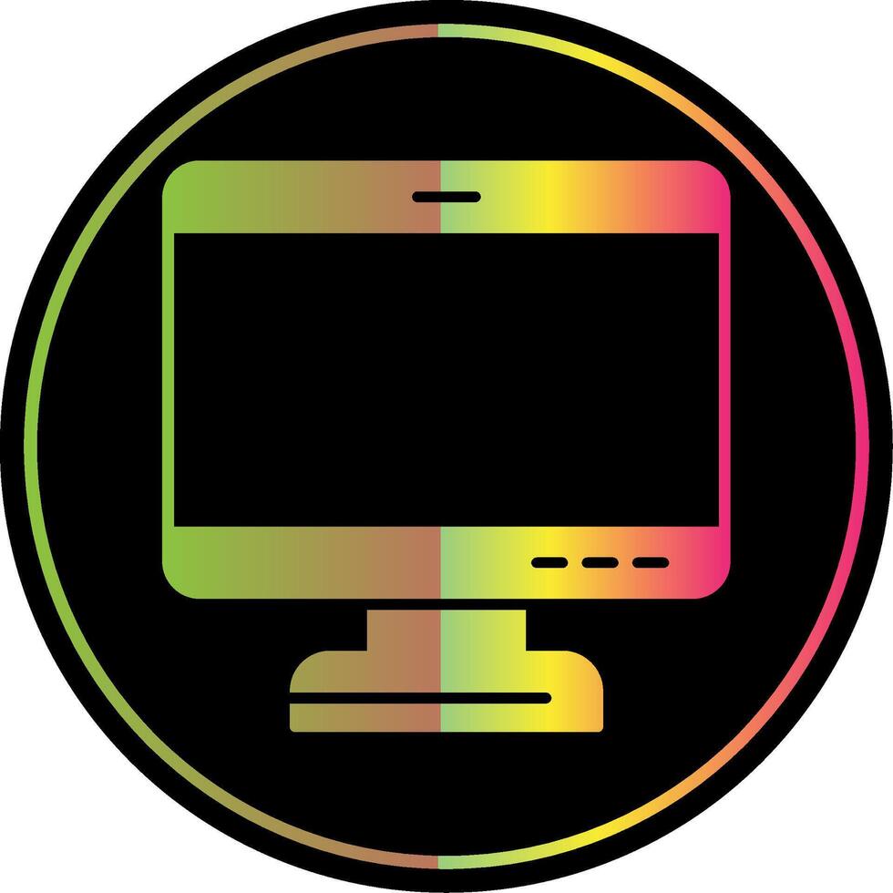 Secreen Glyph Due Color Icon vector