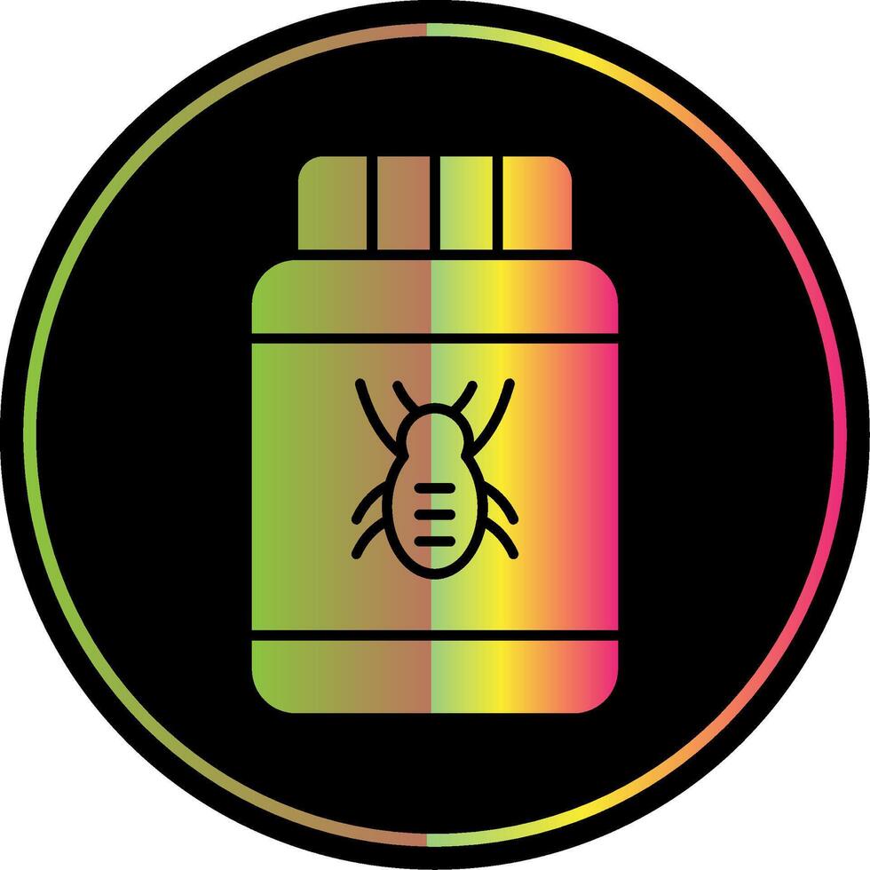 Pesticide Glyph Due Color Icon vector